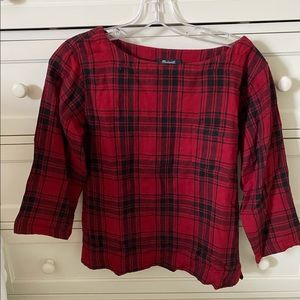 Madewell Buffalo Check Flannel Blouse